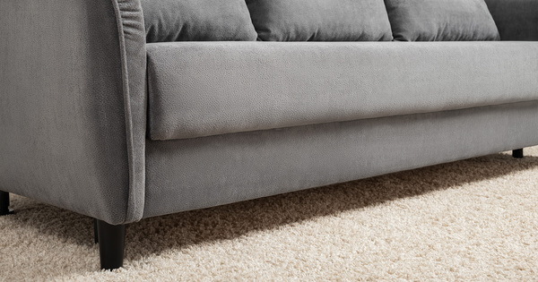 Диван-кровать прямой Берта ТД 774 велюр Mirage grafit темно-серый