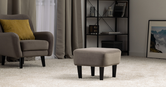 Пуф Дакота ТП 583 велюр Vendetta 10 серо-коричневый