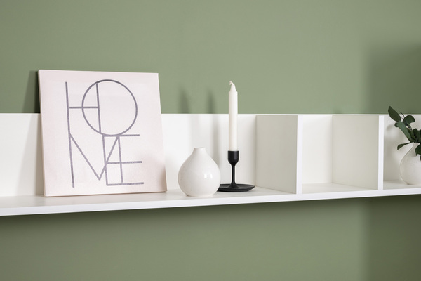 Полка навесная Эйр 16.490 белый PE шагрень