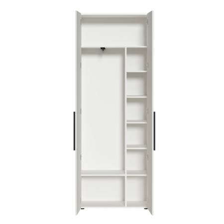 Гостиная Эйр композиция 1 белый PE шагрень, собирается на любую сторону