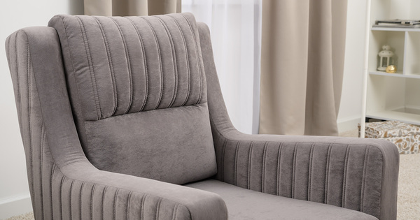 Кресло для отдыха Изабель ТК 737 велюр Романс вижион серо-бежевый