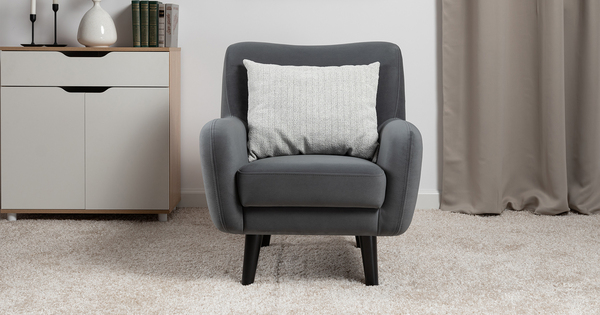 Кресло для отдыха Дакота ТК 586 велюр Vendetta 11 графитовый серый, Albus Zemin 1735 z1 col 2 белый