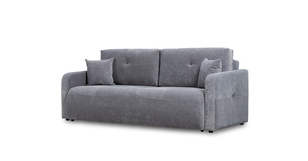 Диван-кровать прямой Марсель ТД 701 велюр Aura 20 серый