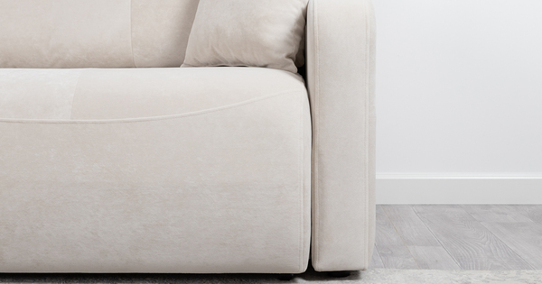 Диван-кровать прямой Марсель ТД 703 велюр Aura 02 белый