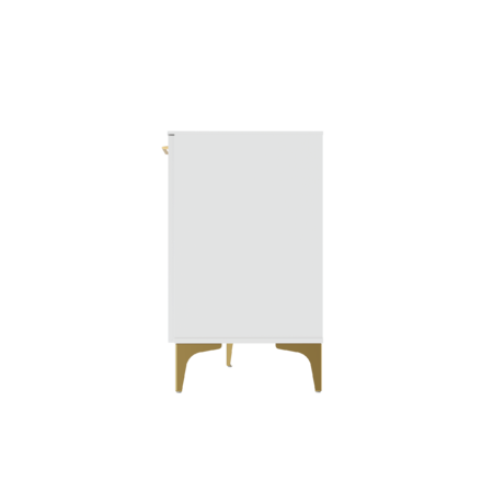 Тумба под ТВ Монтесито 16.67 Белый PE шагрень, белая шагрень 4101 ПВХ