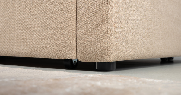 Диван-кровать прямой Тео (120) ТД 905 велюр Danco 130 светло-бежевый