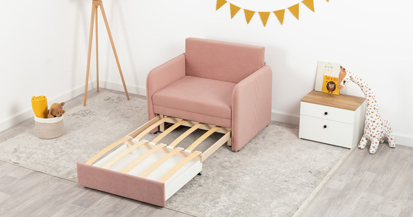 Кресло-кровать Юта (85) ТК 522 велюр Вивальди 27 пастельный коралловый